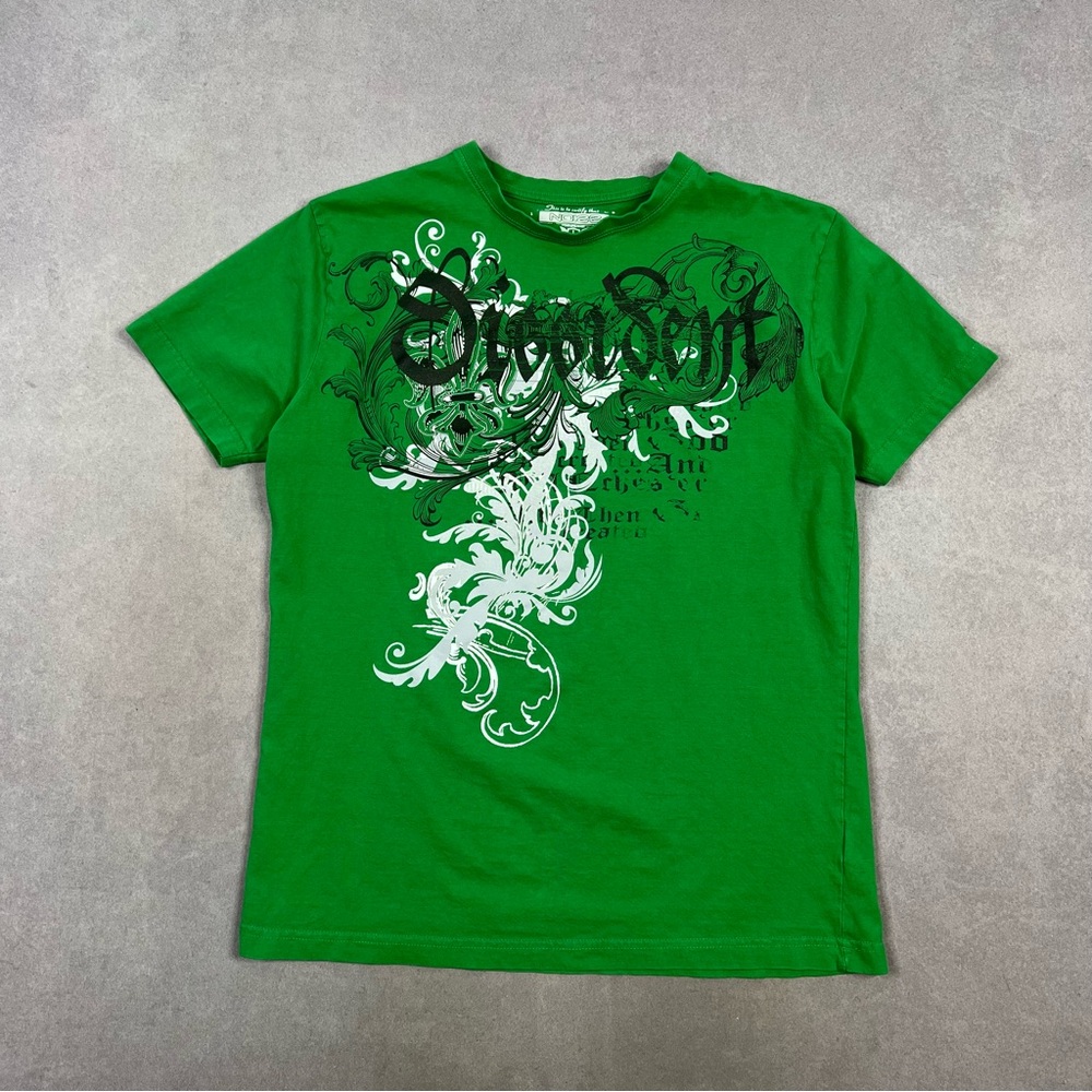 Noise Green Graphic Tee Y2K
